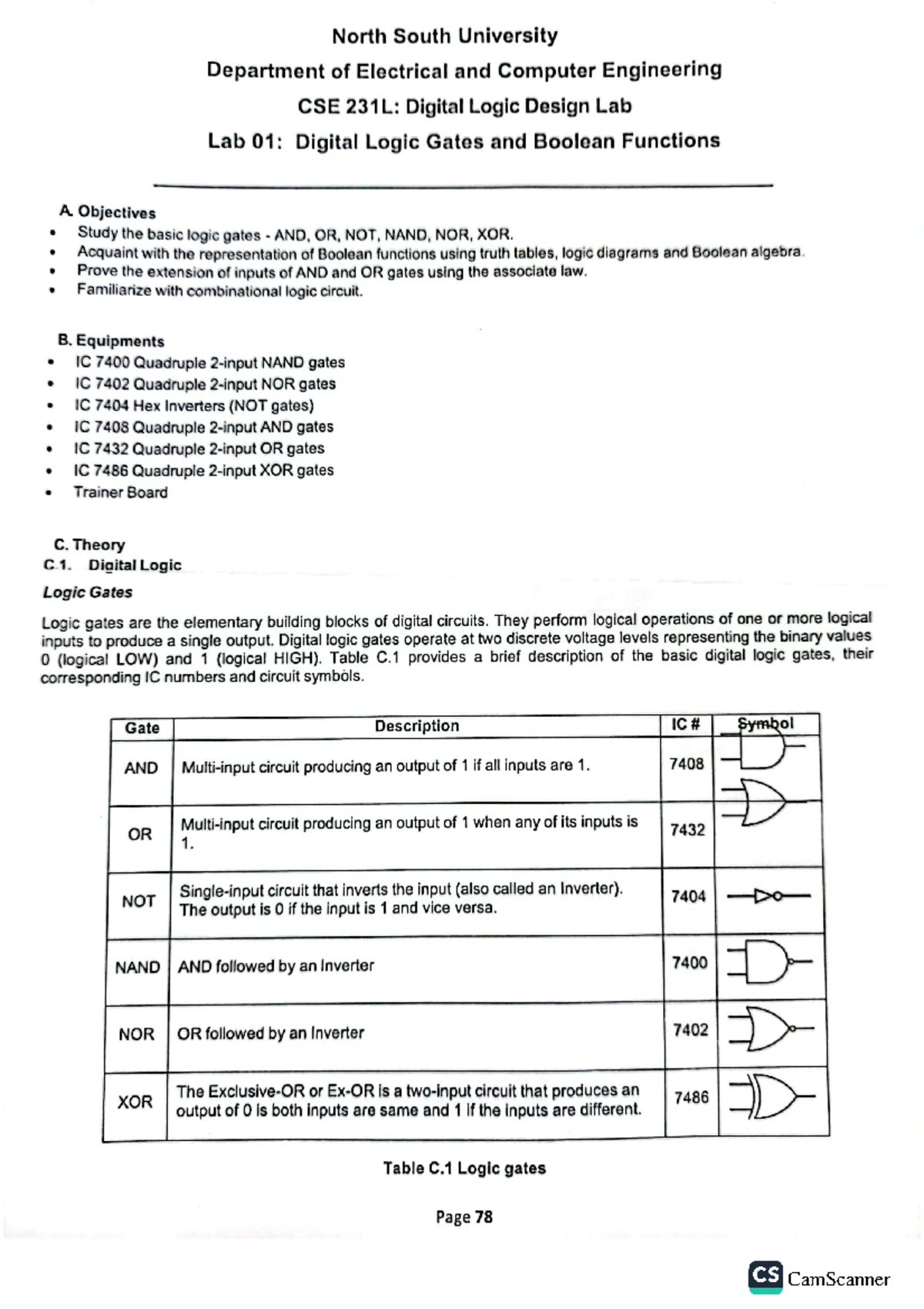 CSE231L Digital Logic Design Lab 7: Shift Registers and State Concepts ...