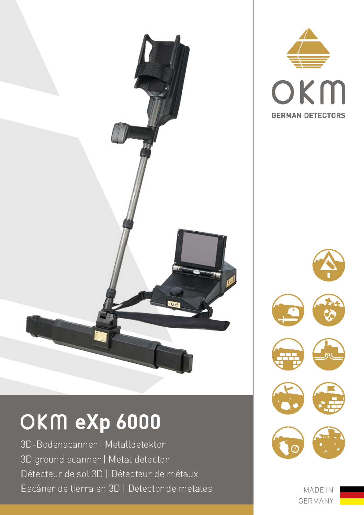 OKM e Xp 6000 Peru - mecanica - 3D-Bodenscanner | Metalldetektor 3D ...
