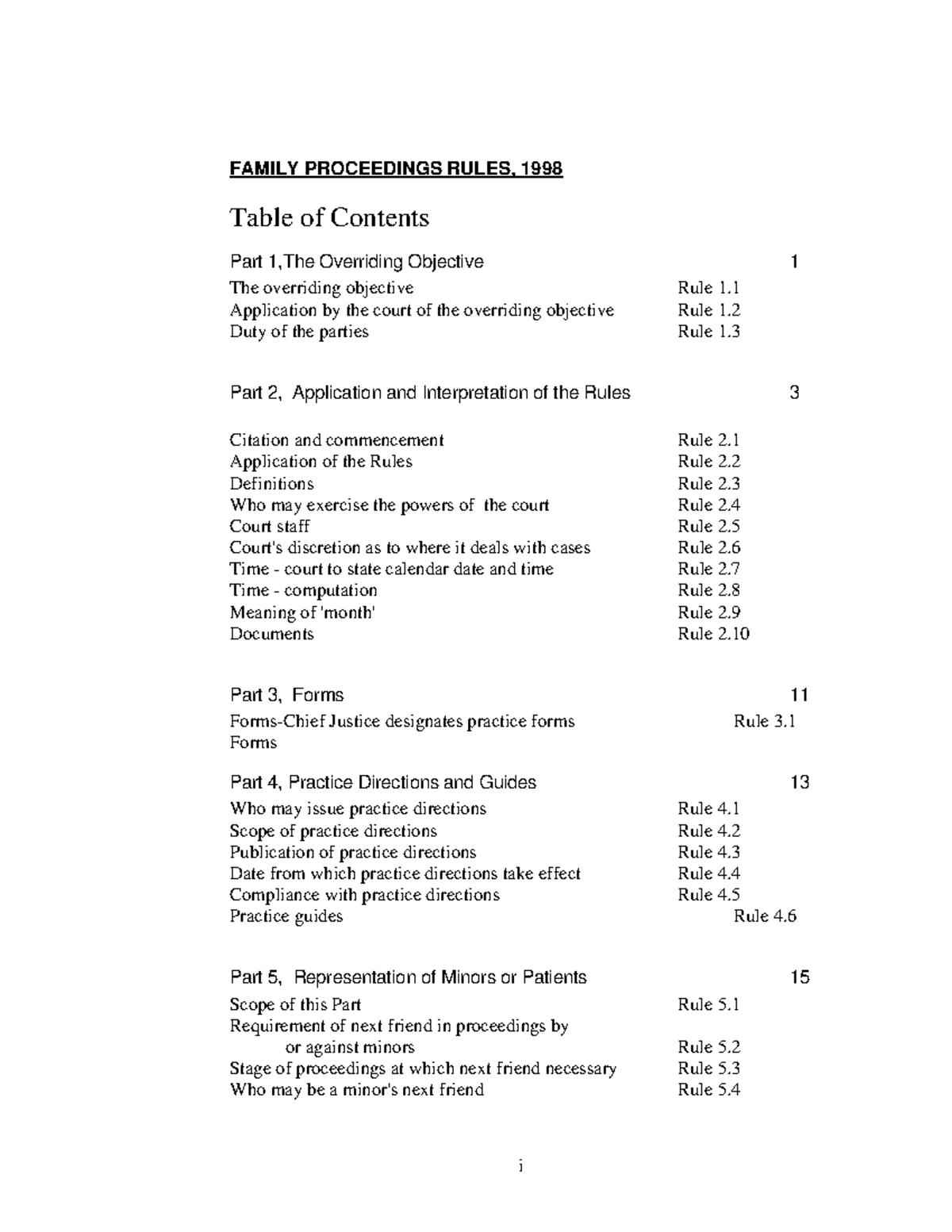 Family Proceedings Rules 1998: Comprehensive Overview and Guidelines ...