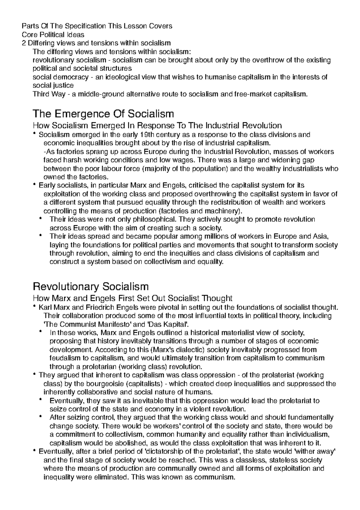 Core Political Ideas in Socialism: Examining Theories, Tensions, and ...