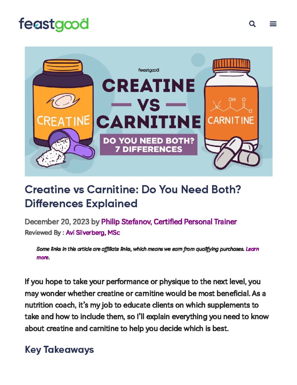 Creatine vs Carnitine: Key Differences & Benefits Explained