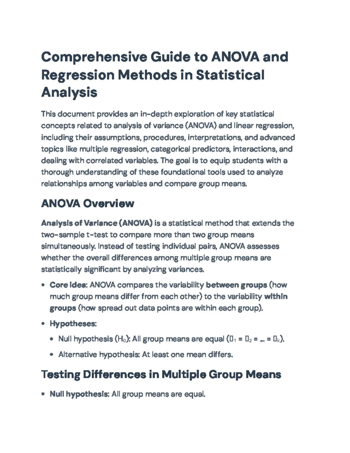 Module 10 Review: Understanding Multiple Regression & Interactions ...