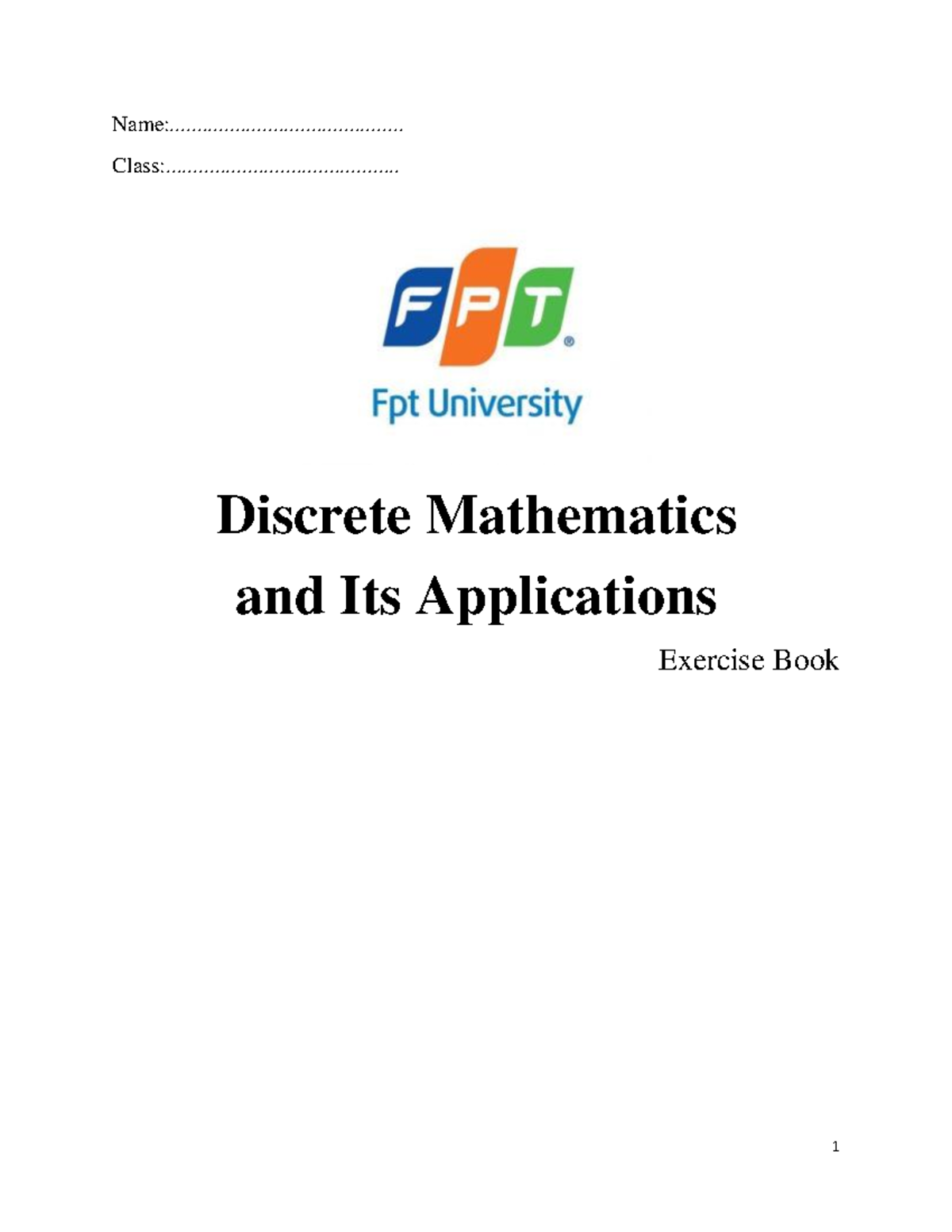 Discrete Mathematics-Exercises 6 - Name ...
