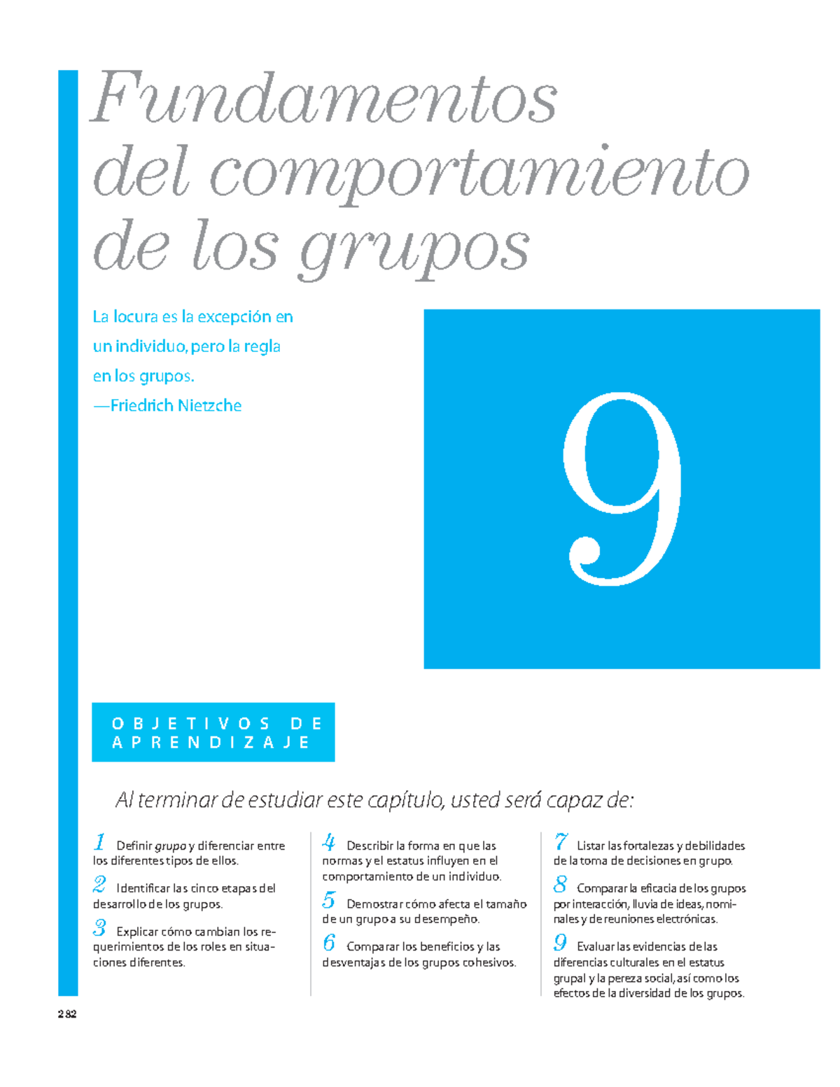 Capítulo 9 Fundamentos del comportamiento de los grupos , Robbins, S ...