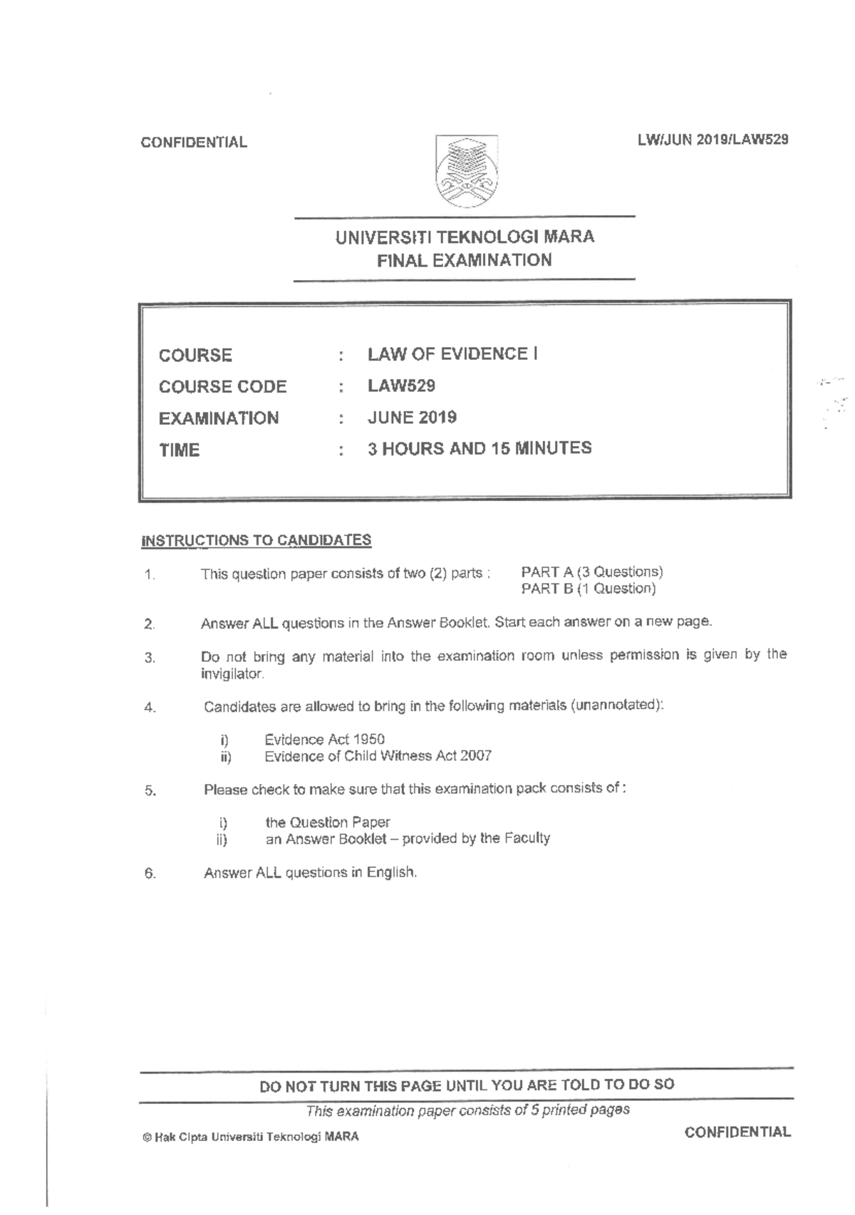 June 2019 Exam Questions & Answers for Review - Studocu
