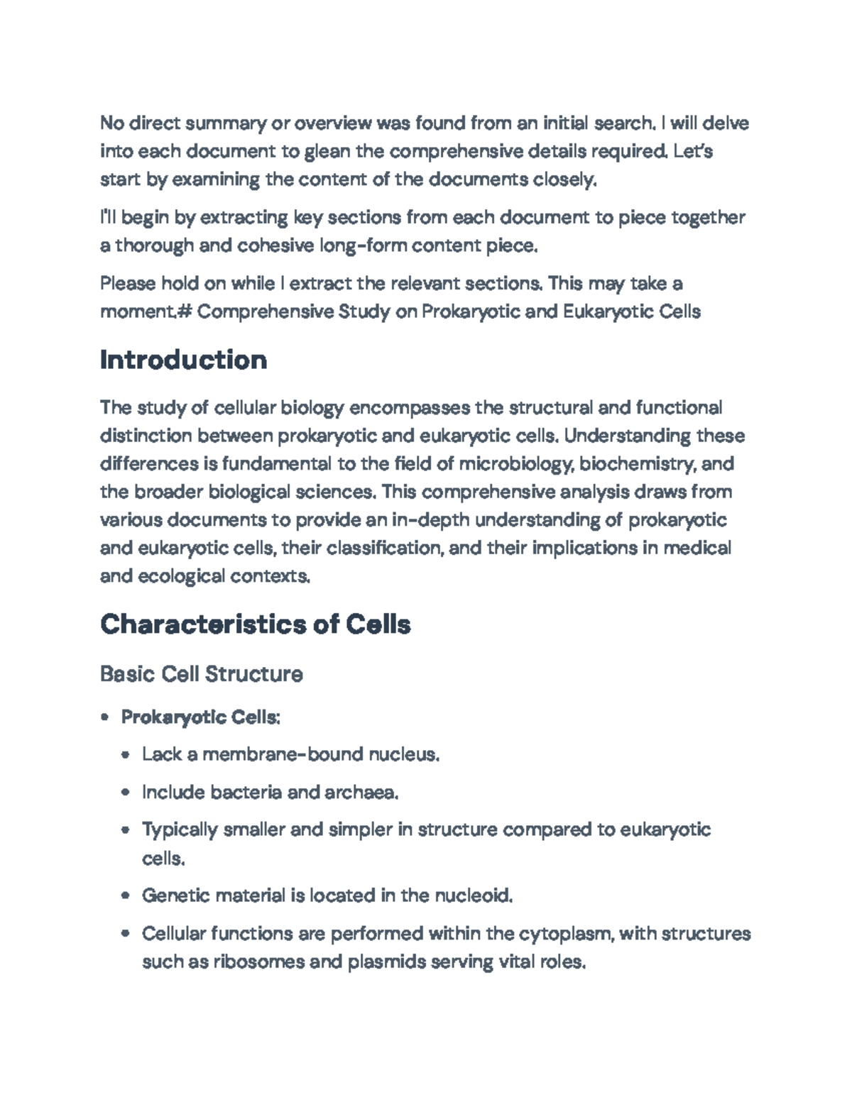 Comprehensive Study on Prokaryotic & Eukaryotic Cells: Structure ...