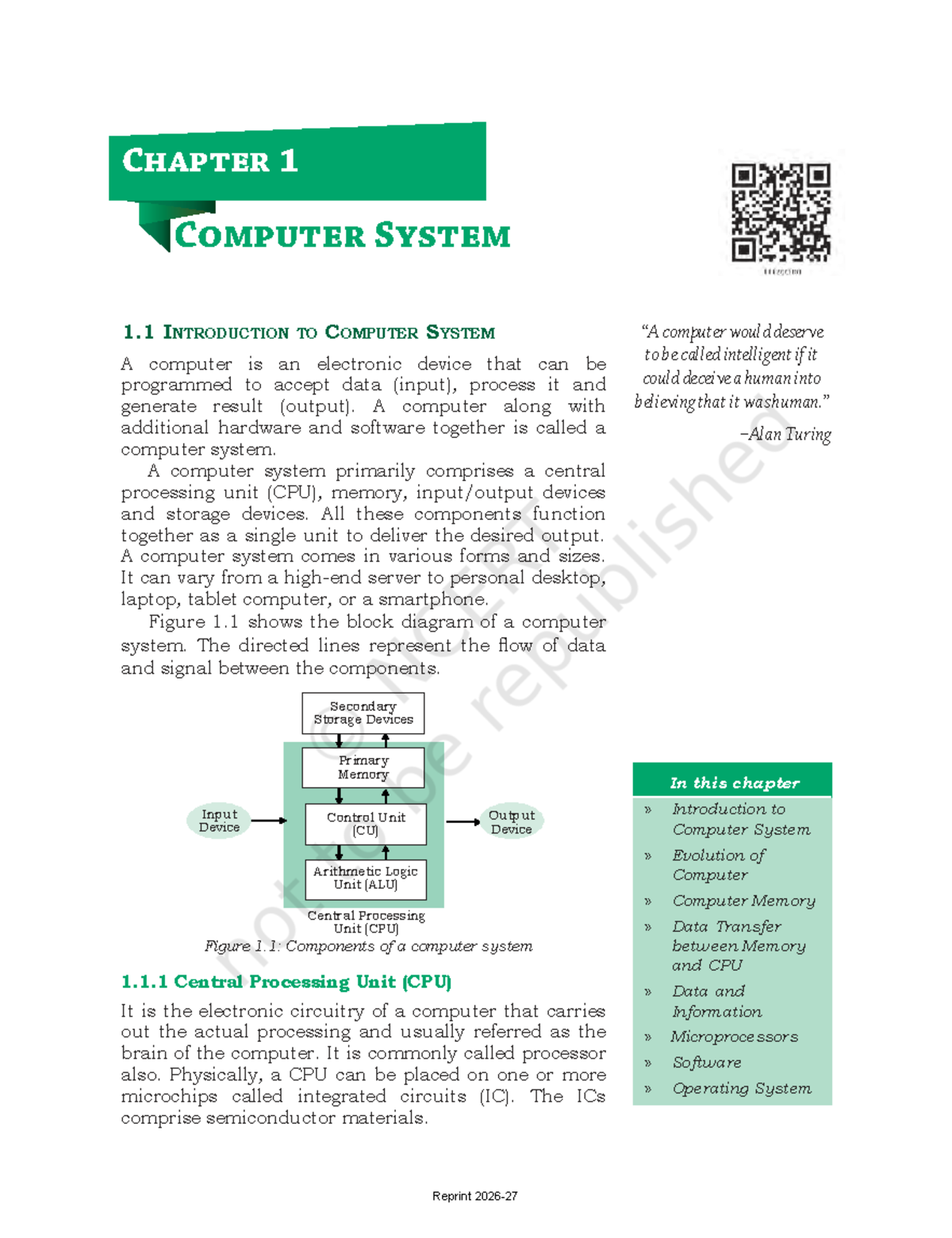Chapter 1: Introduction to Computer Systems - Computer Science 11TH ...
