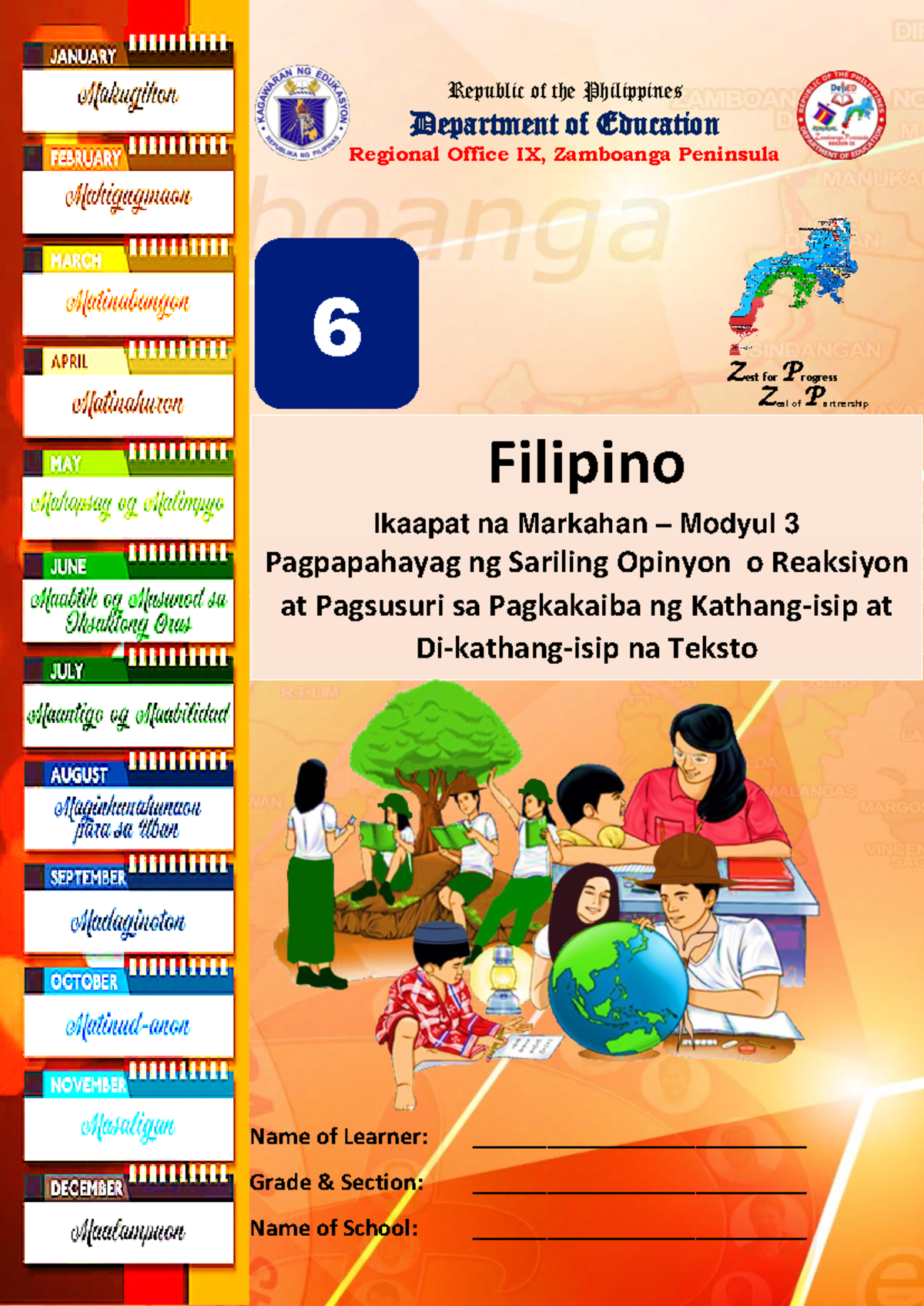 Fil6 Q4 M3-Final-ok - Its for tutorial purposes - 1 Filipino Ikaapat na ...