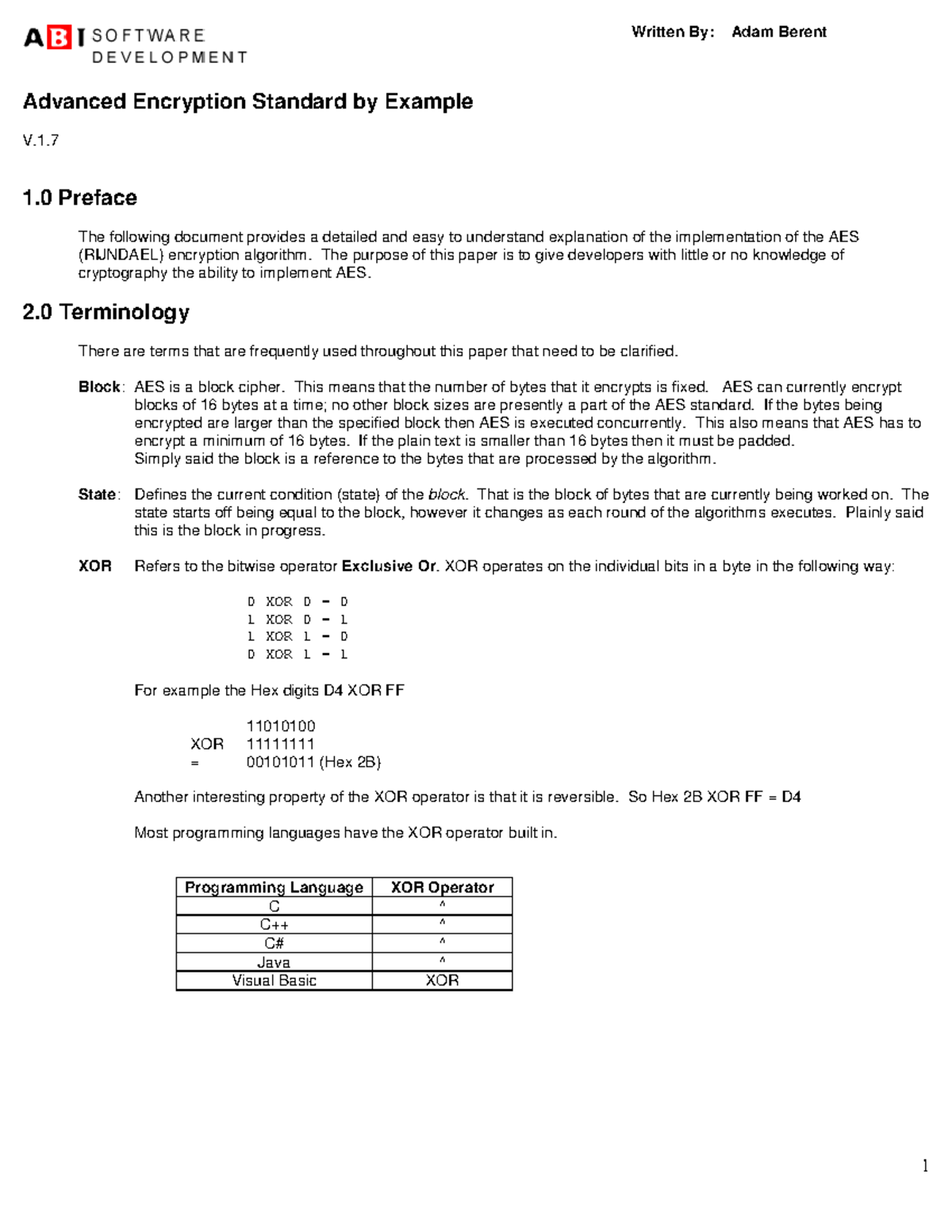 AES Implementation Guide: Understanding the Advanced Encryption ...