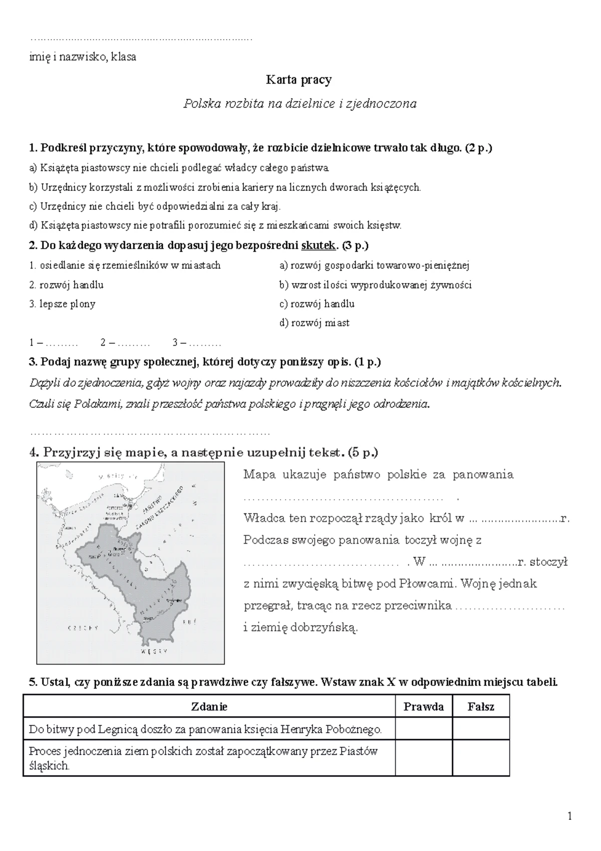 Europa I świat Po Wiośnie Ludów Sprawdzian www.studocu.com