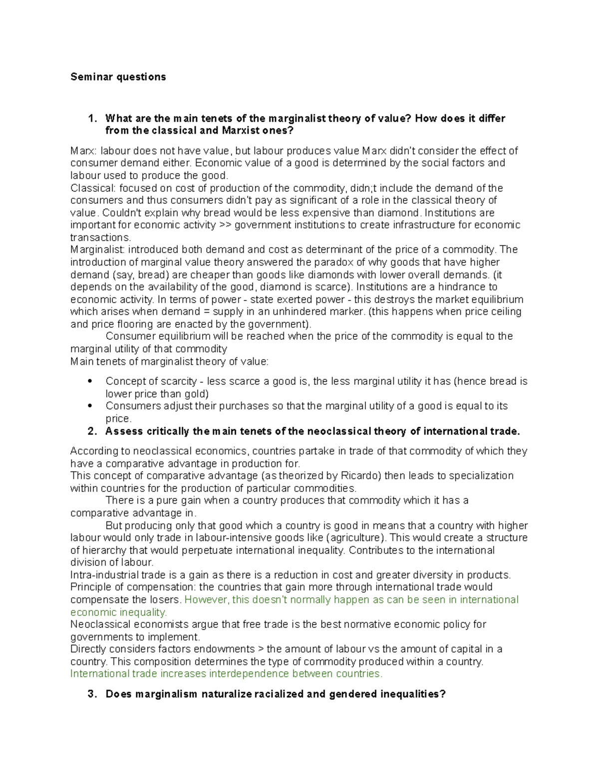 Marginalism The Birth of Neoclassical Economics- lecture notes ...
