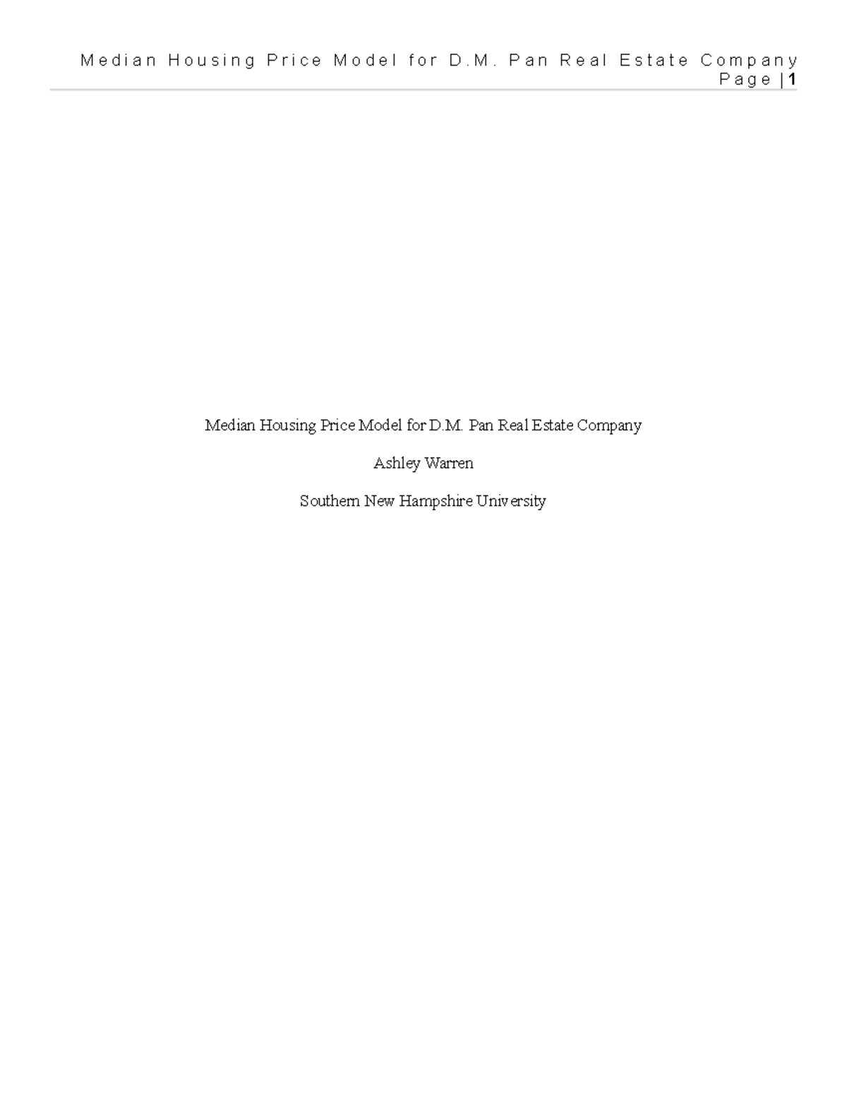 MAT240 Median Housing Price Analysis Project Submission - Studocu