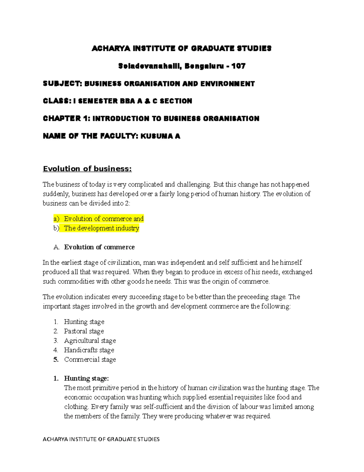 UNIT-1 - BRM - UNIT- INTRODUCTION TO BUSINESS RESEARCH The last two ...