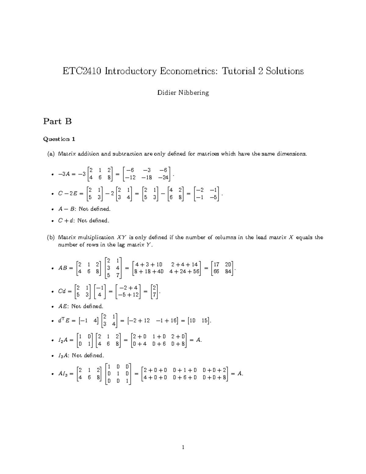 Tutorial 2 Solutions - solution - ETC2410 Introductory Econometrics ...