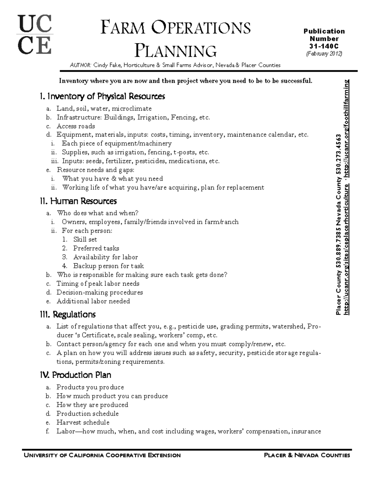 Farm Operational Plan Example for Successful Business Management - Studocu