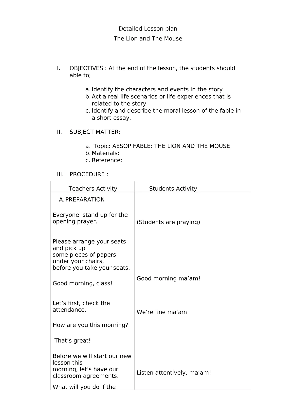 Counterclaims - Lesson Plan in Reading and Writing Skills - Studocu