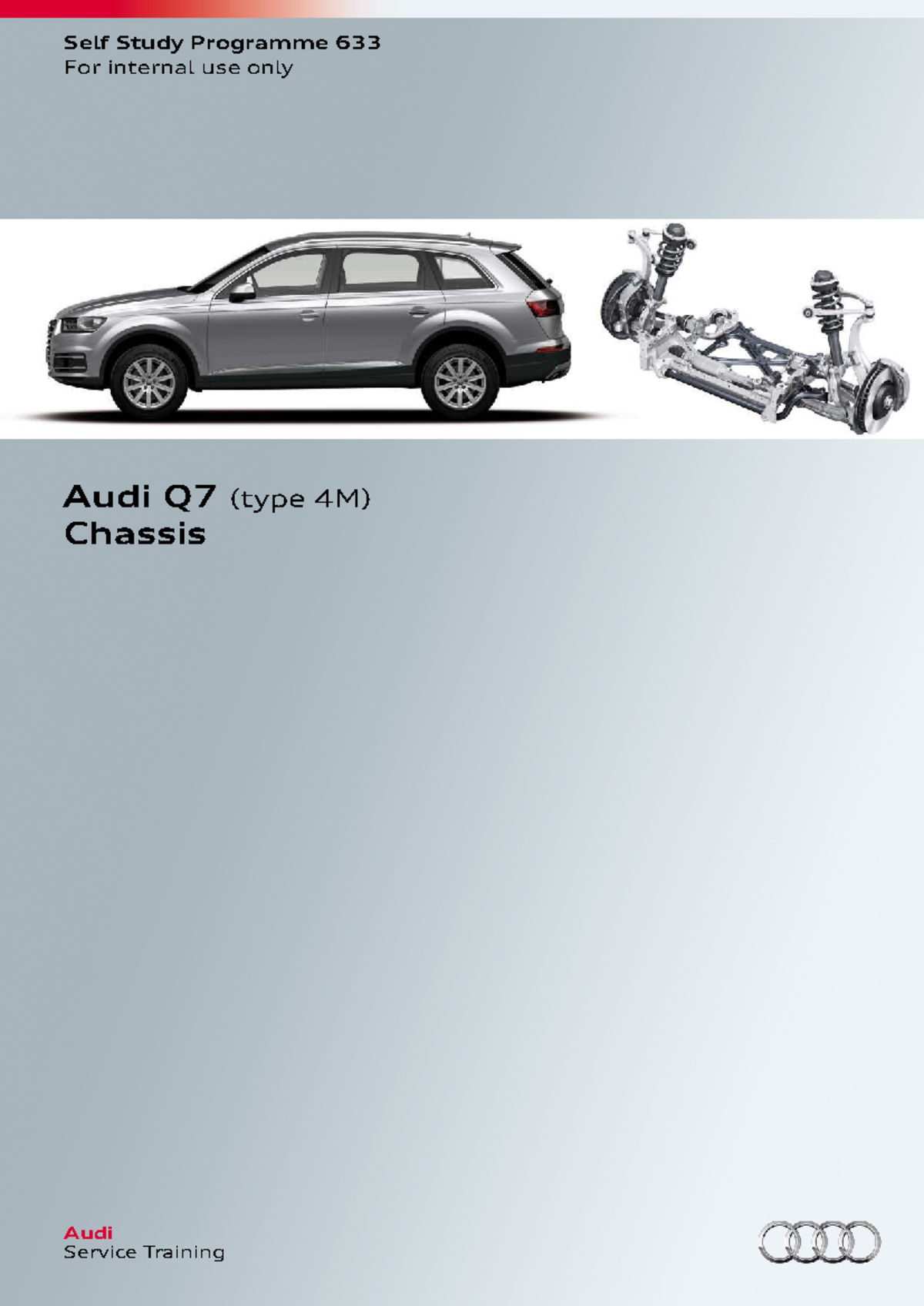 Self Study Programme 633: Audi Q7 (Type 4M) Chassis Overview - Studocu