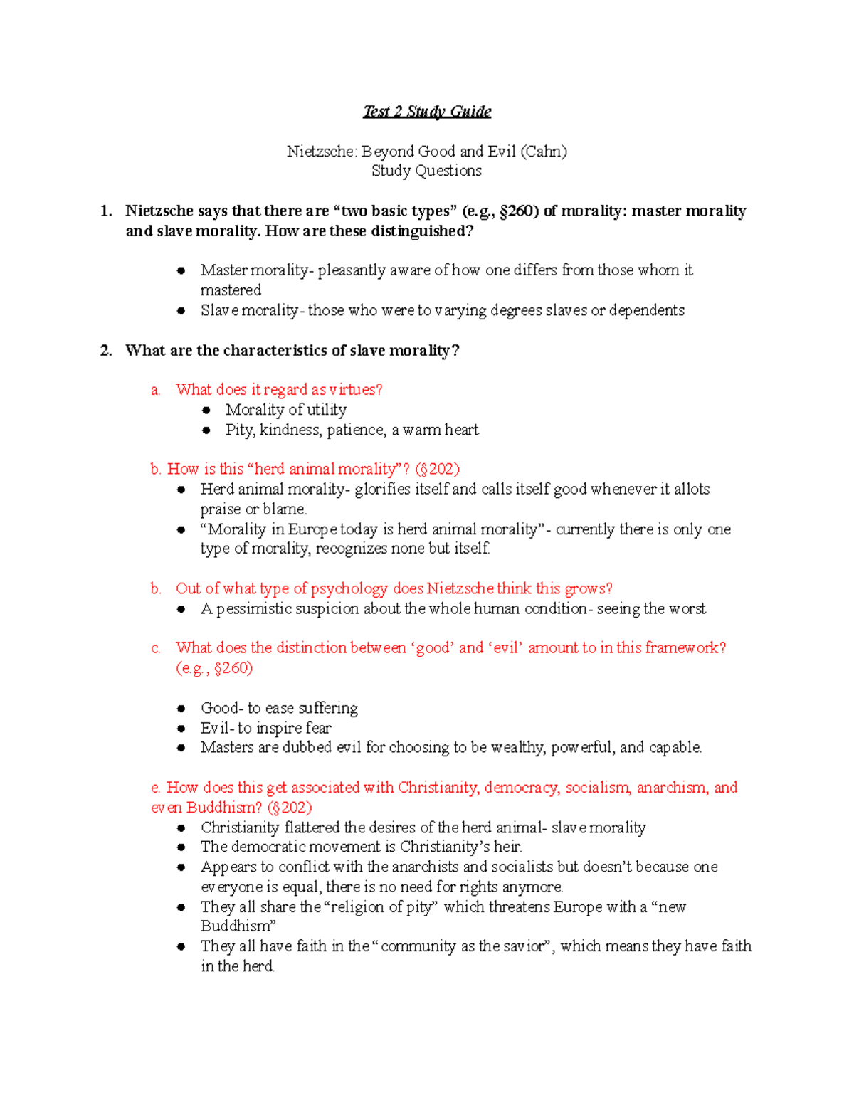 PHIL 202: Exam 2 Study Guide on Ethics and Existentialism Themes - Studocu