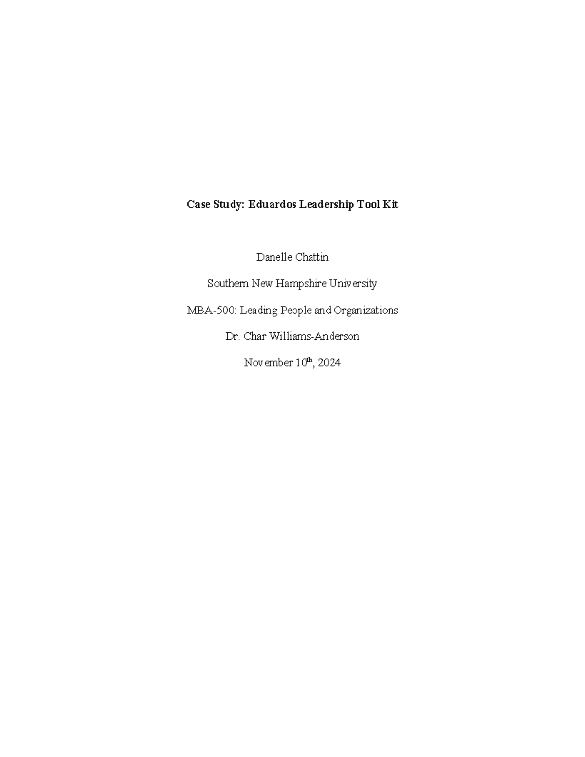 Module 4 Case Study - Insights into the personal development plan and ...