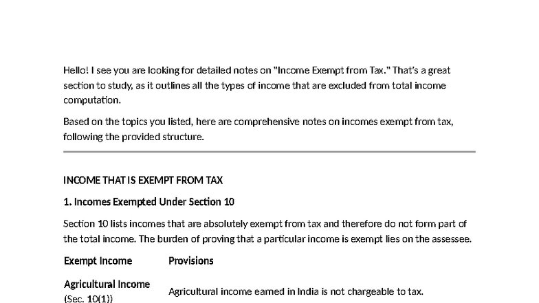 A. Chapter 3 - Exempt Income Notes (Taxation) - Studocu