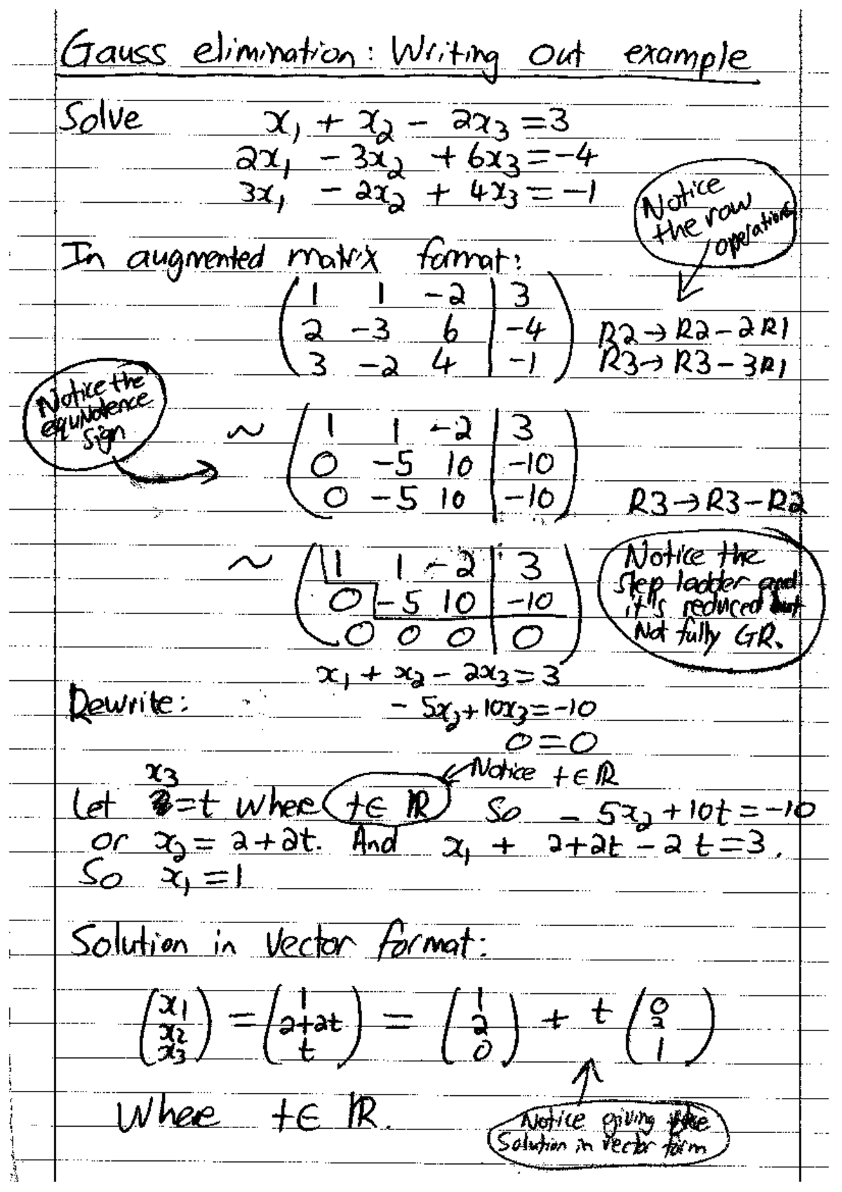 Gauss Elimination Example: Solving Systems of Equations - Studocu