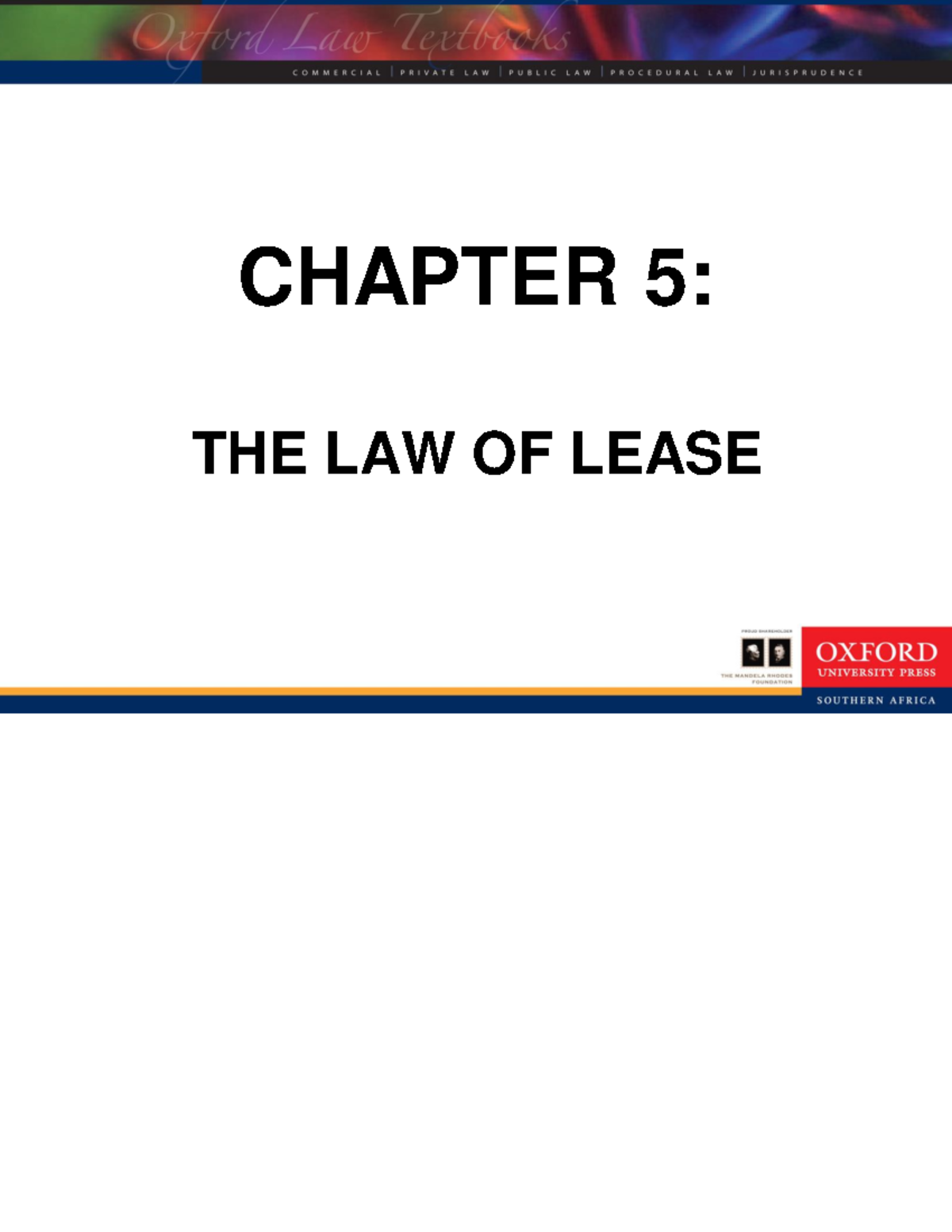Chapter 5 Lease Edited - This are the notes for commercial law for ...