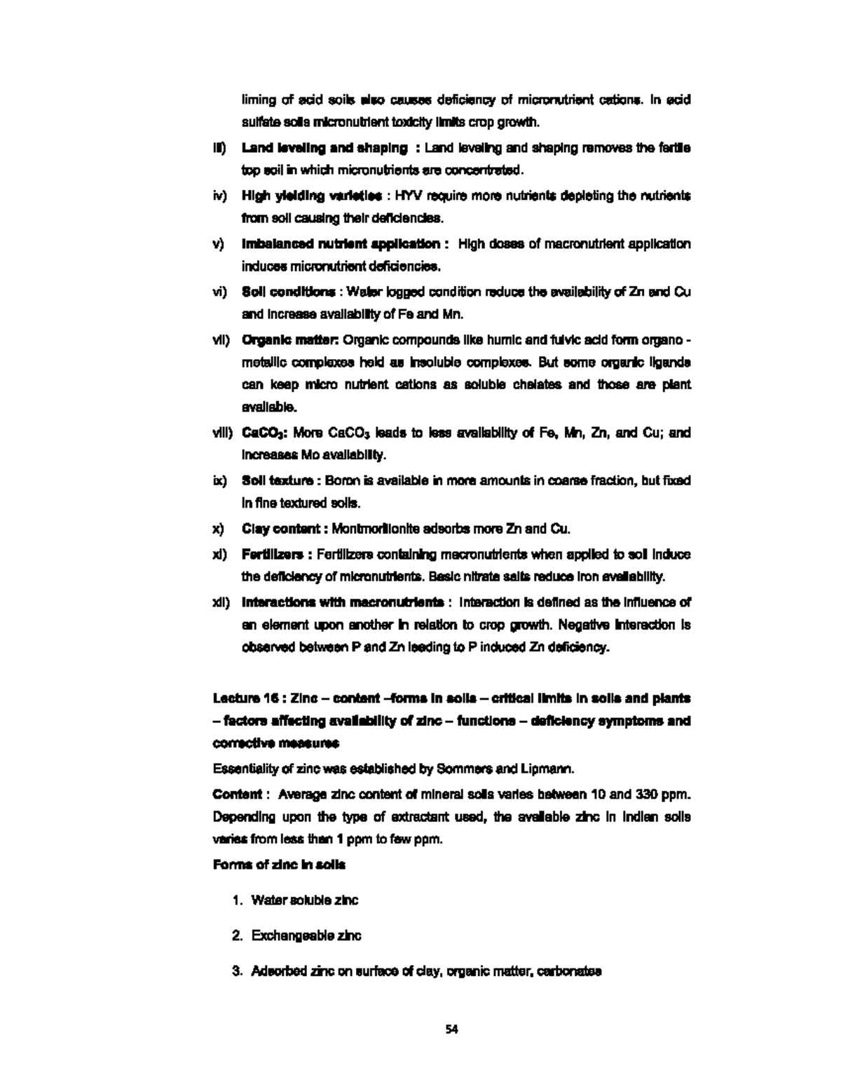 Soil science notes 16 - Studocu