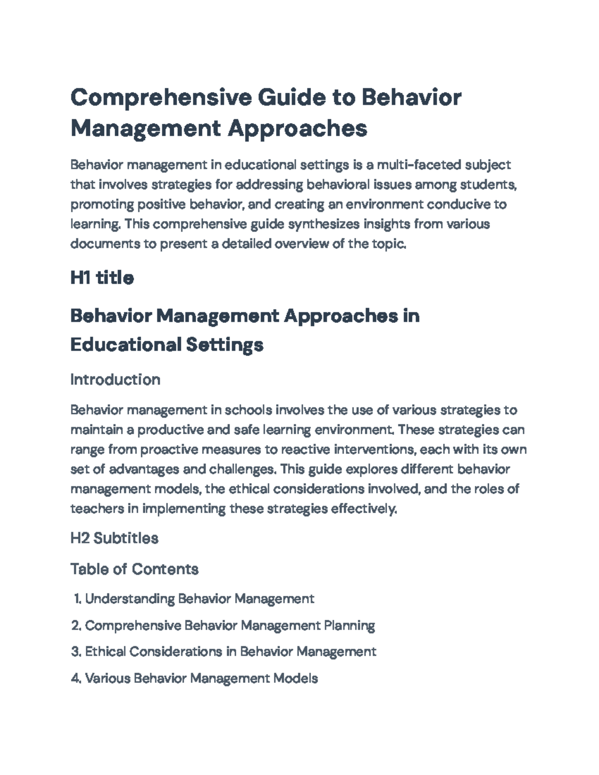 Behavior Management Strategies: Comprehensive Guide for Educators ...