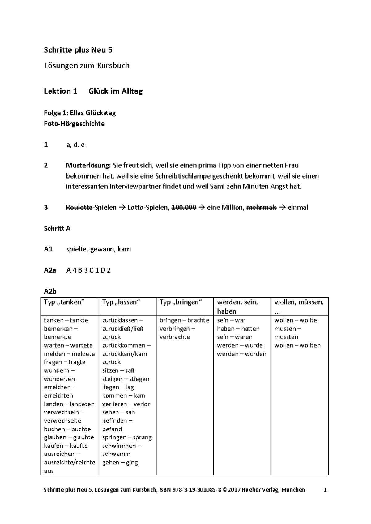 schritte plus neu 5 lösungen arbeitsbuch