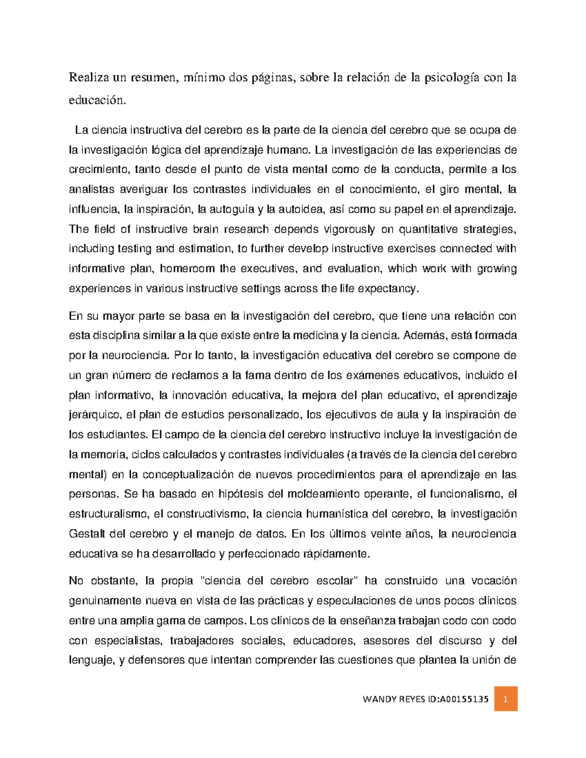 Evaluación de Personalidad Familiar: Trabajo Final PSIC 2 - Studocu