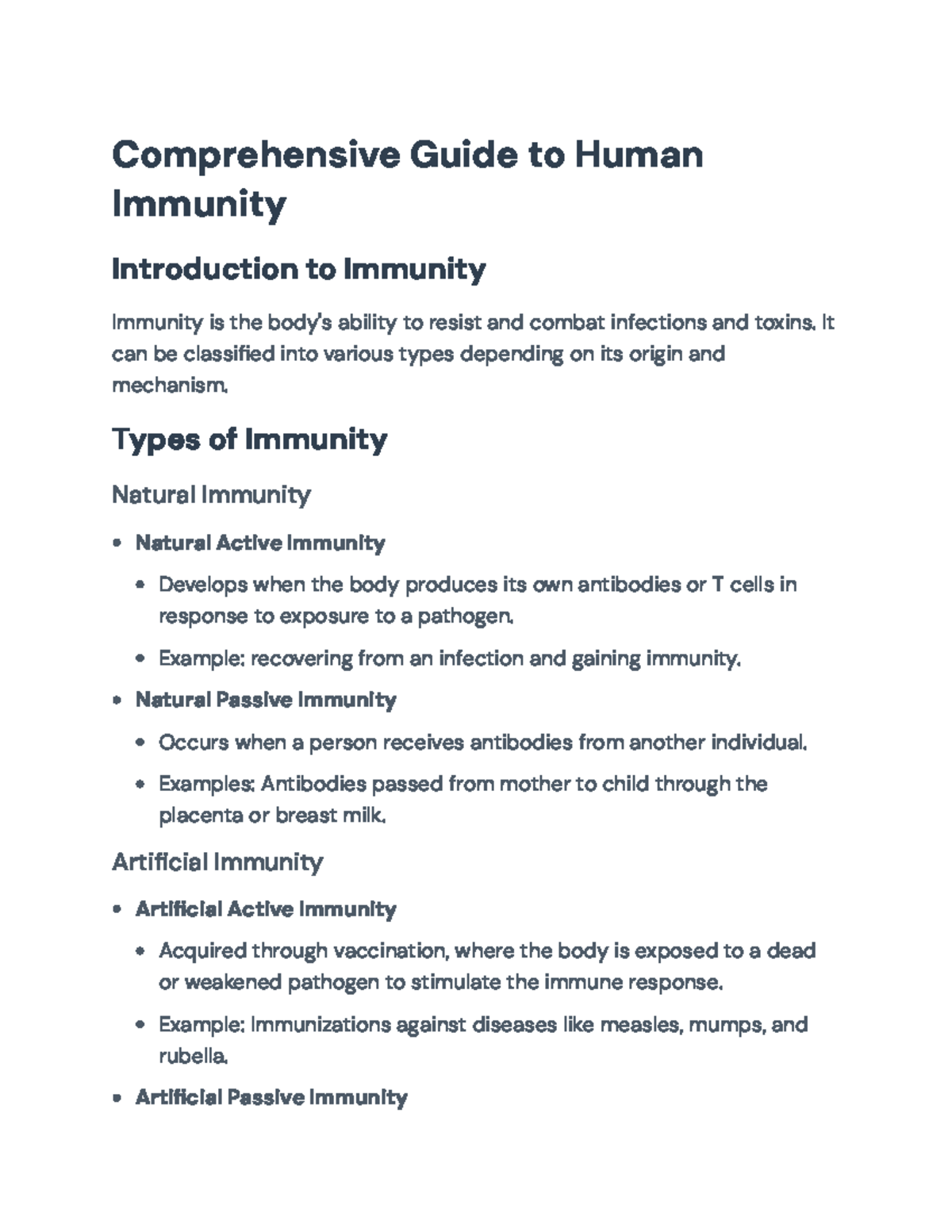Comprehensive Guide to Immunity: Types, Mechanisms and Key Cells ...