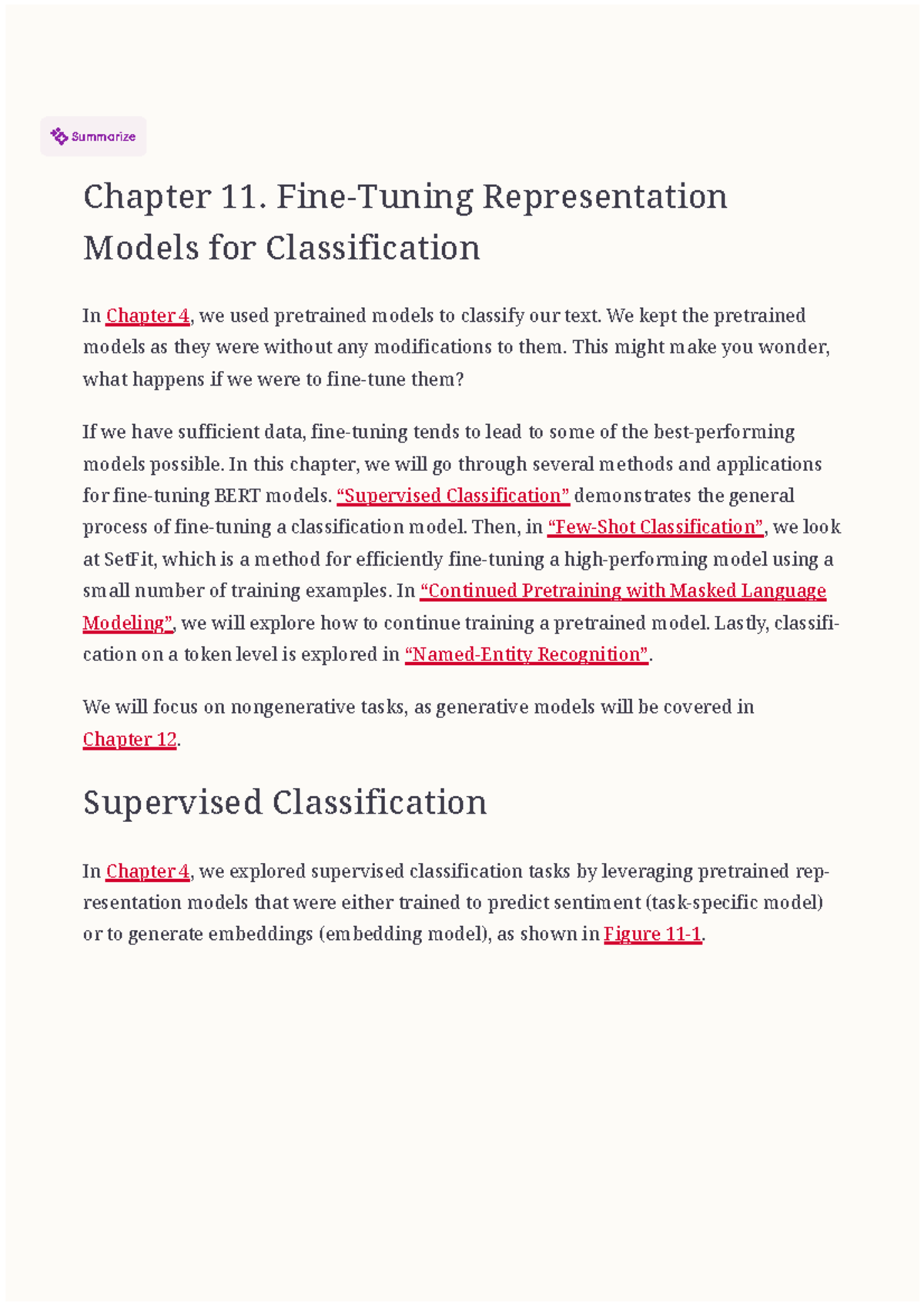 11. Fine-Tuning Representation Models for Classification in NLP - Studocu