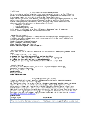 [Solved] A nurse is caring for a pregnant client at 37 weeks gestation ...