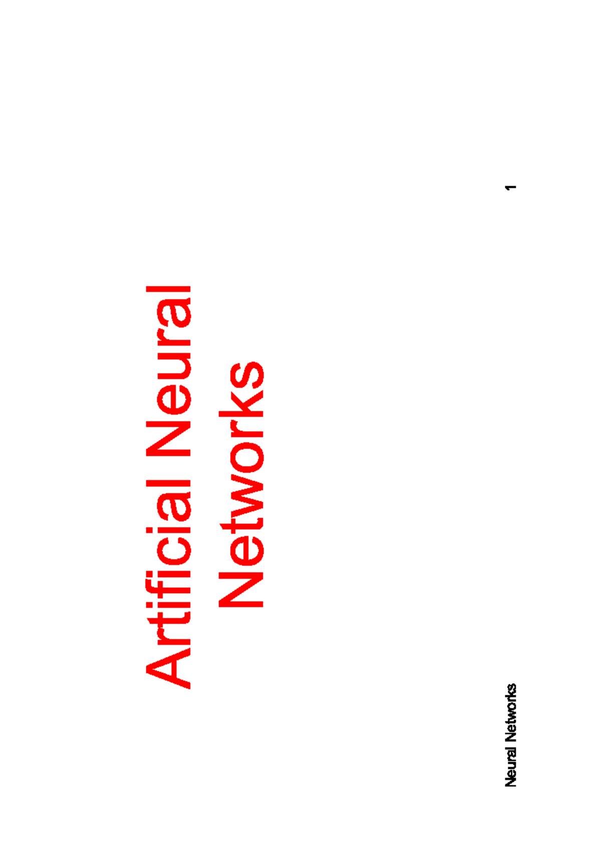 Artificial Neural Networks (ANN) Overview and Learning Techniques - Studocu