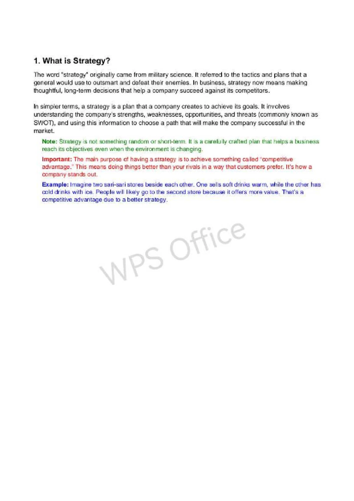 Annotated Strategic Management Module 1: Understanding Strategy - Studocu