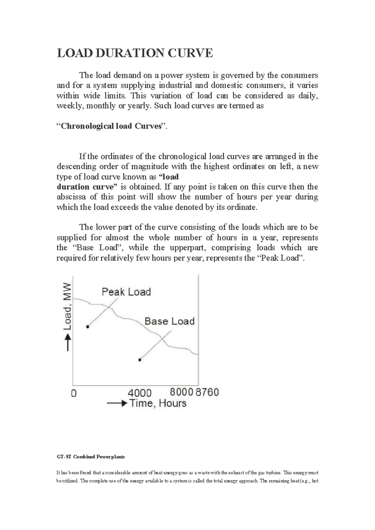 LOAD Duration Curve - Lecture notes 23 - Power Engineering - PESU - Studocu