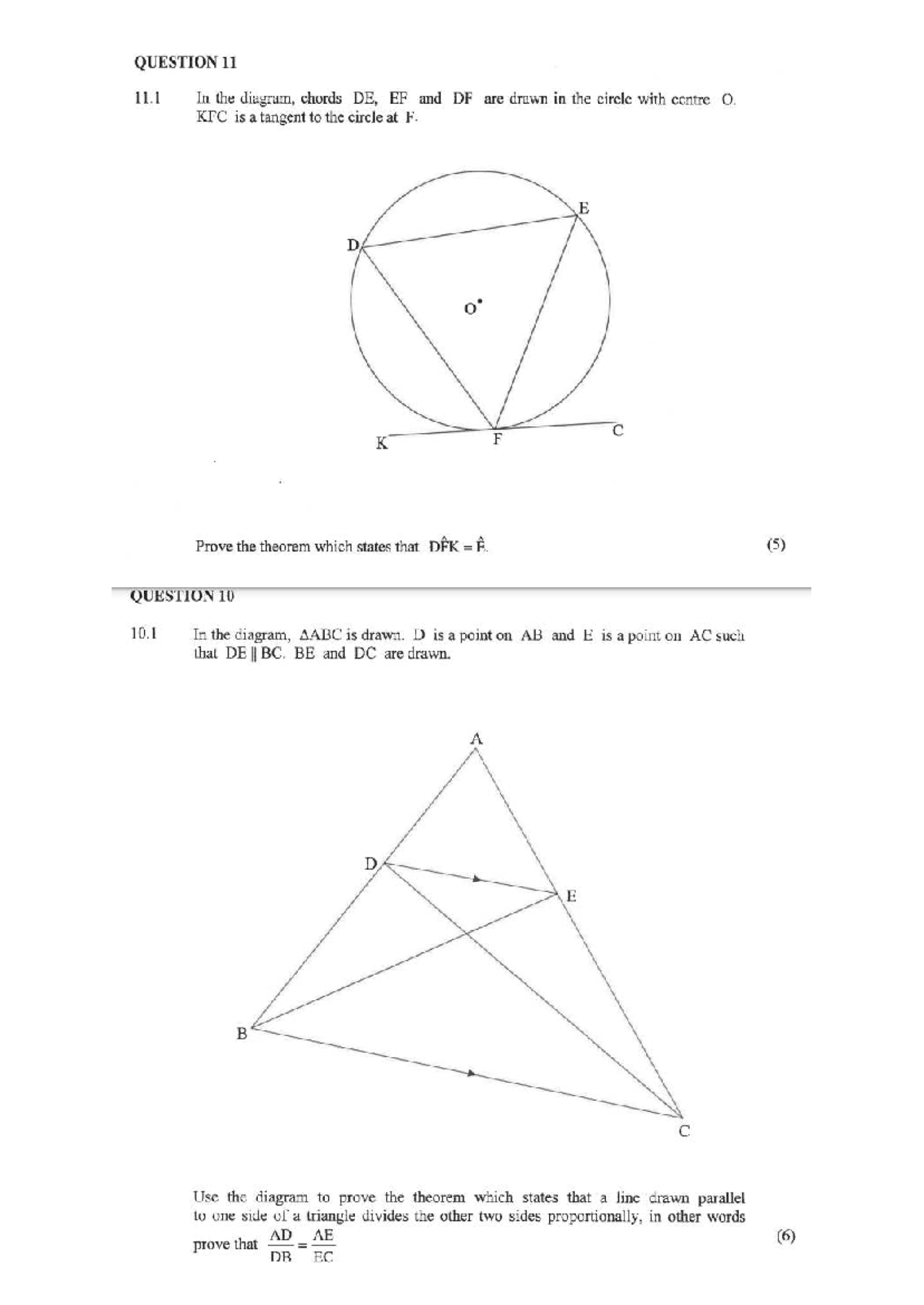 Proofs Test - Grade 12 Pure Maths (Final Exam) - Studocu