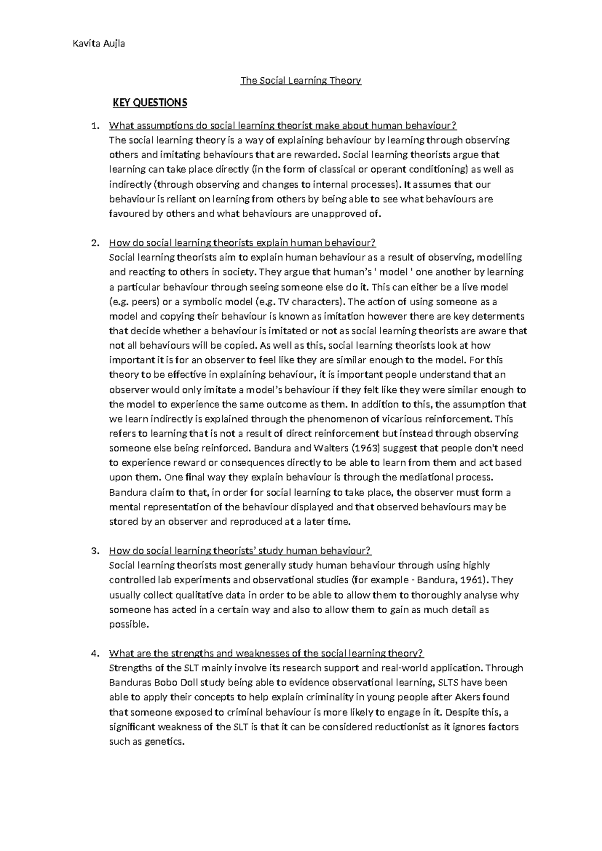 Social Learning Theory (Psychology 101): Key Concepts & Applications ...