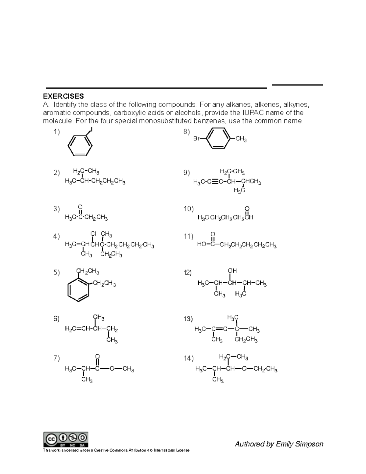 Namingcompoundsactivity - Authored by Emily Simpson This work is ...