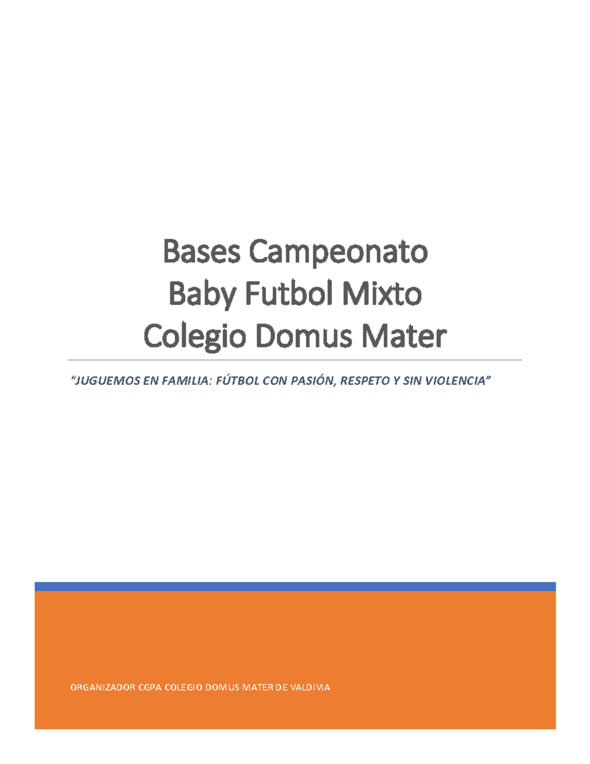 Bases del Campeonato de Baby Fútbol Mixto CDM - 2023 - Studocu