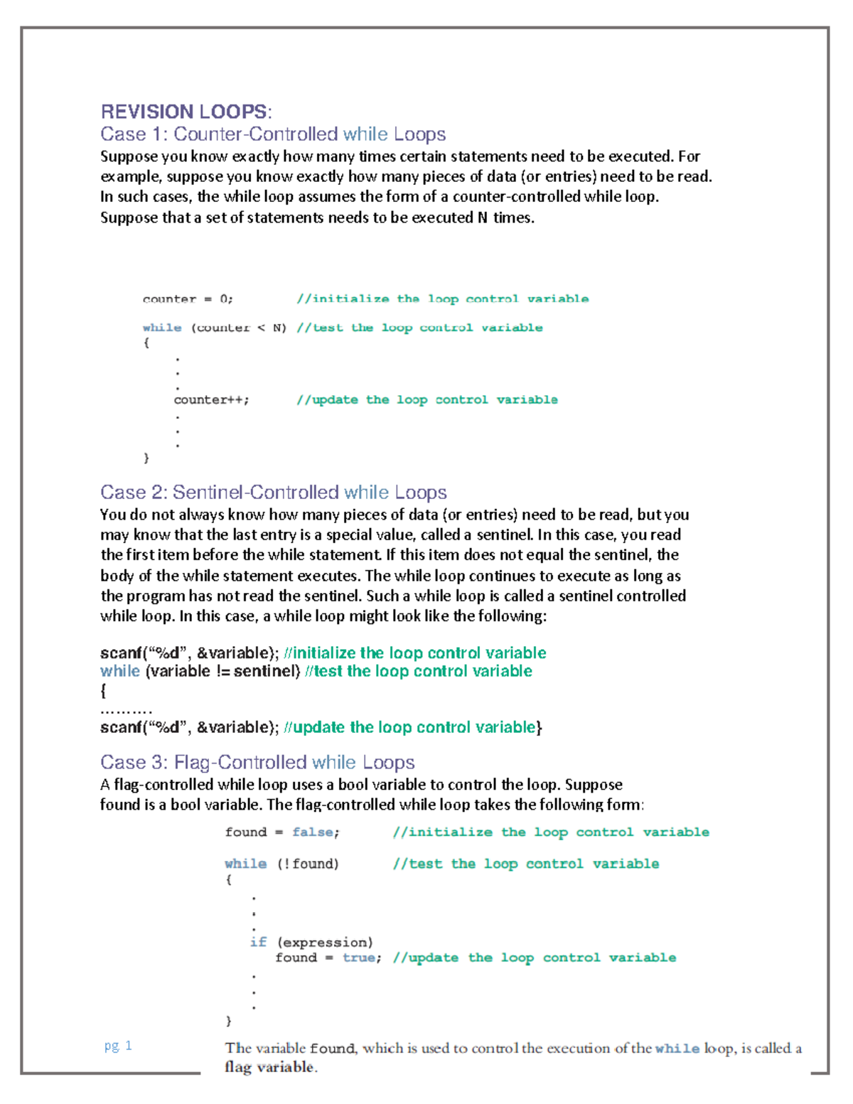 Lab-5 - Revision of While Loops and Functions in C Programming - Studocu