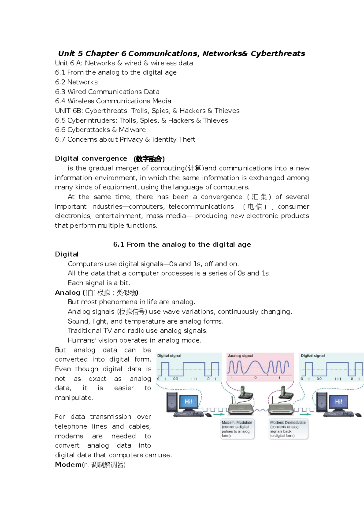 PPT notes for Unit 5 Chapter 6 - Unit 5 Chapter 6 Communications ...
