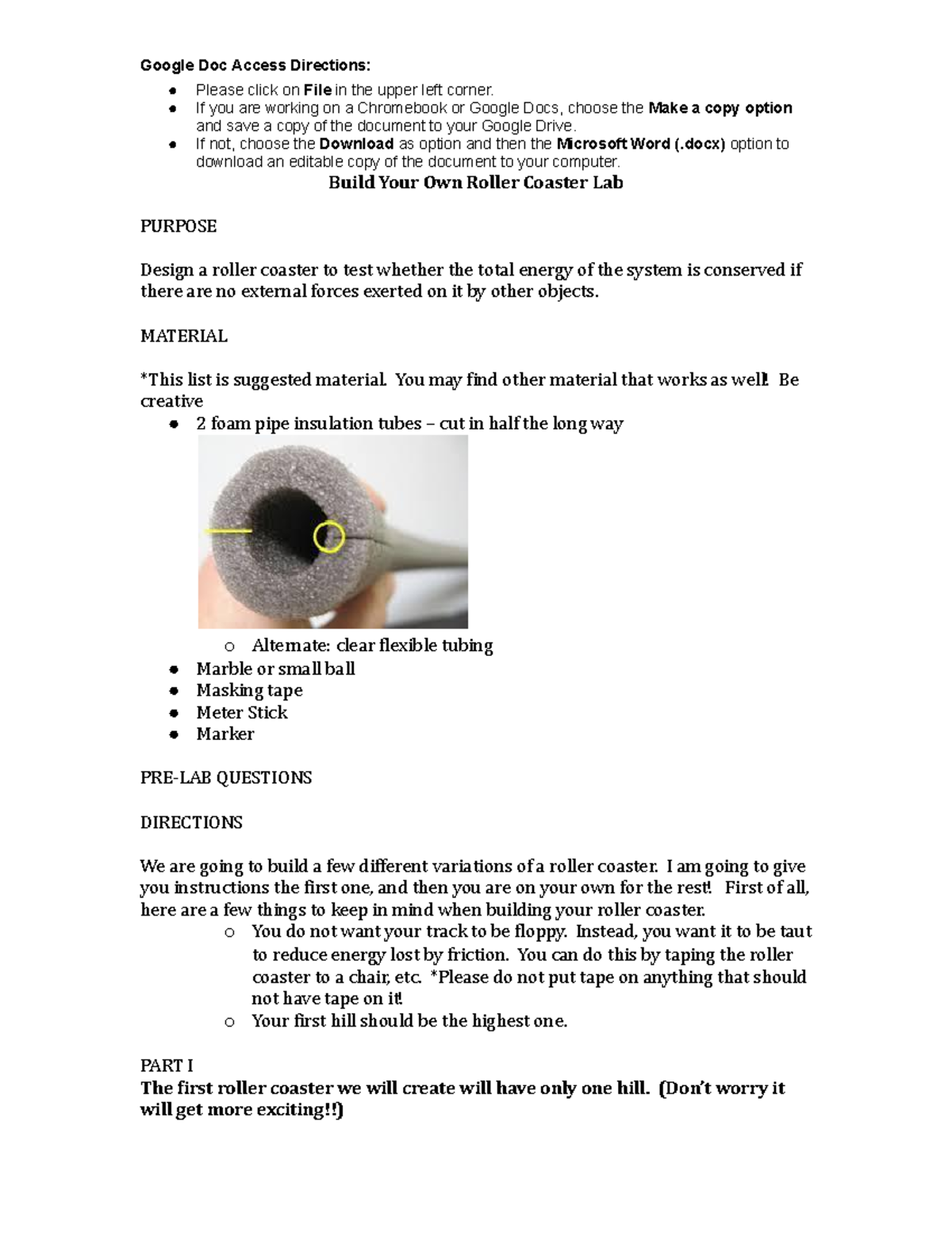 Copy of Module Six Lesson Three Activity Two Lab - Google Doc Access ...