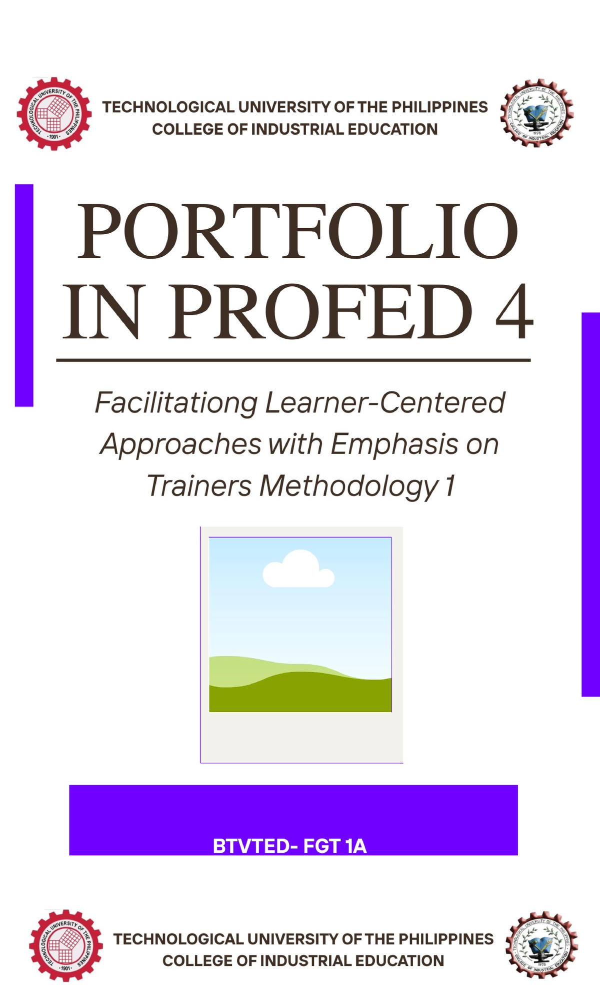 Portfolio in PROFED 4: Facilitation Approaches & Trainers Methodology ...