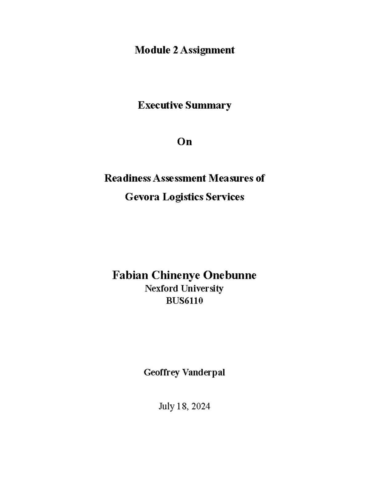 Module 2 Assignment.docx Fabian Onebunne - Module 2 Assignment ...