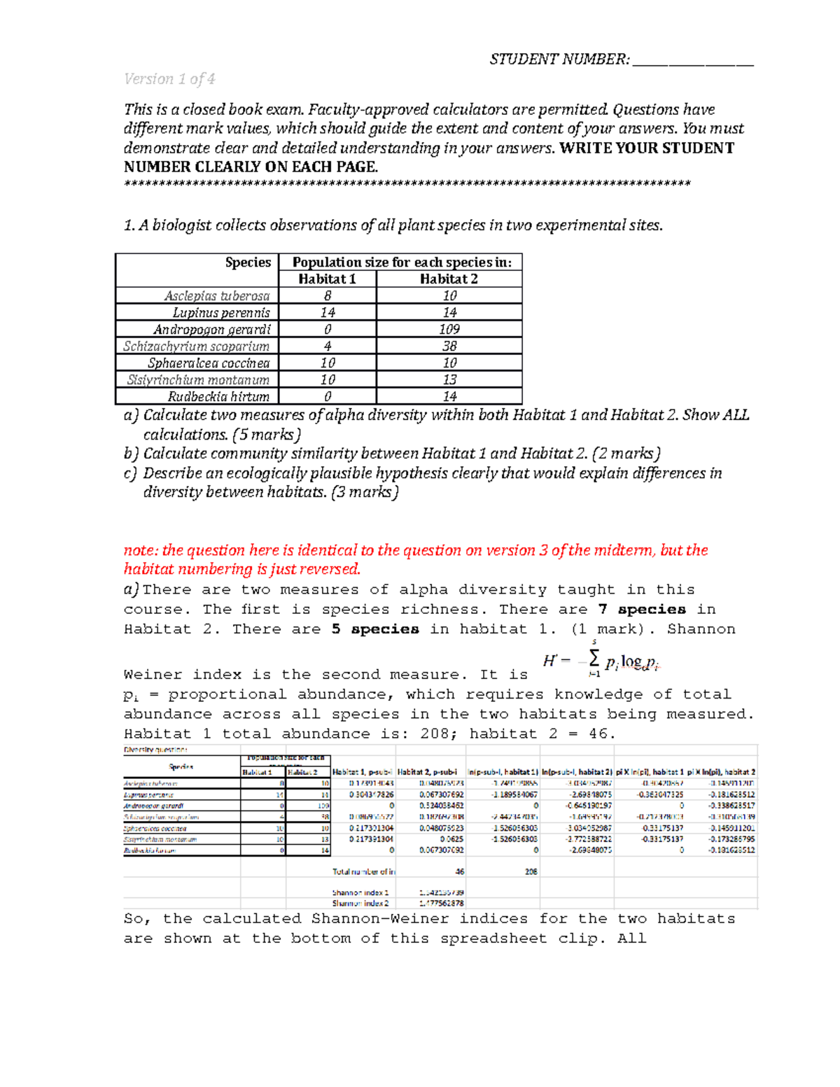 BIO2129 Midterm Exam Review: Key Concepts and Answers - Studocu