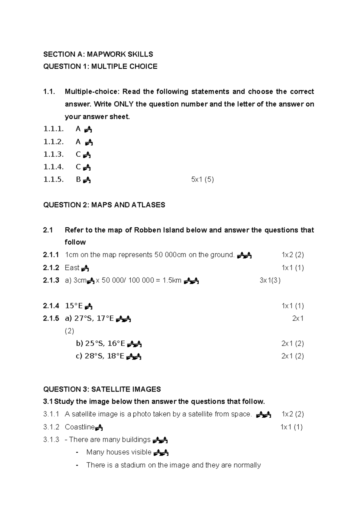 GR8 GEO - Grade 8 Geography June Exam Memo: Mapwork & Climate Regions ...