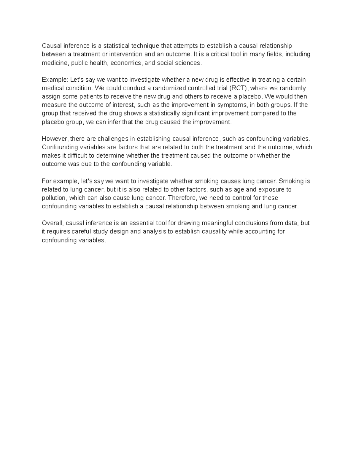 Causal Inference Notes: Understanding Statistics and Confounding ...