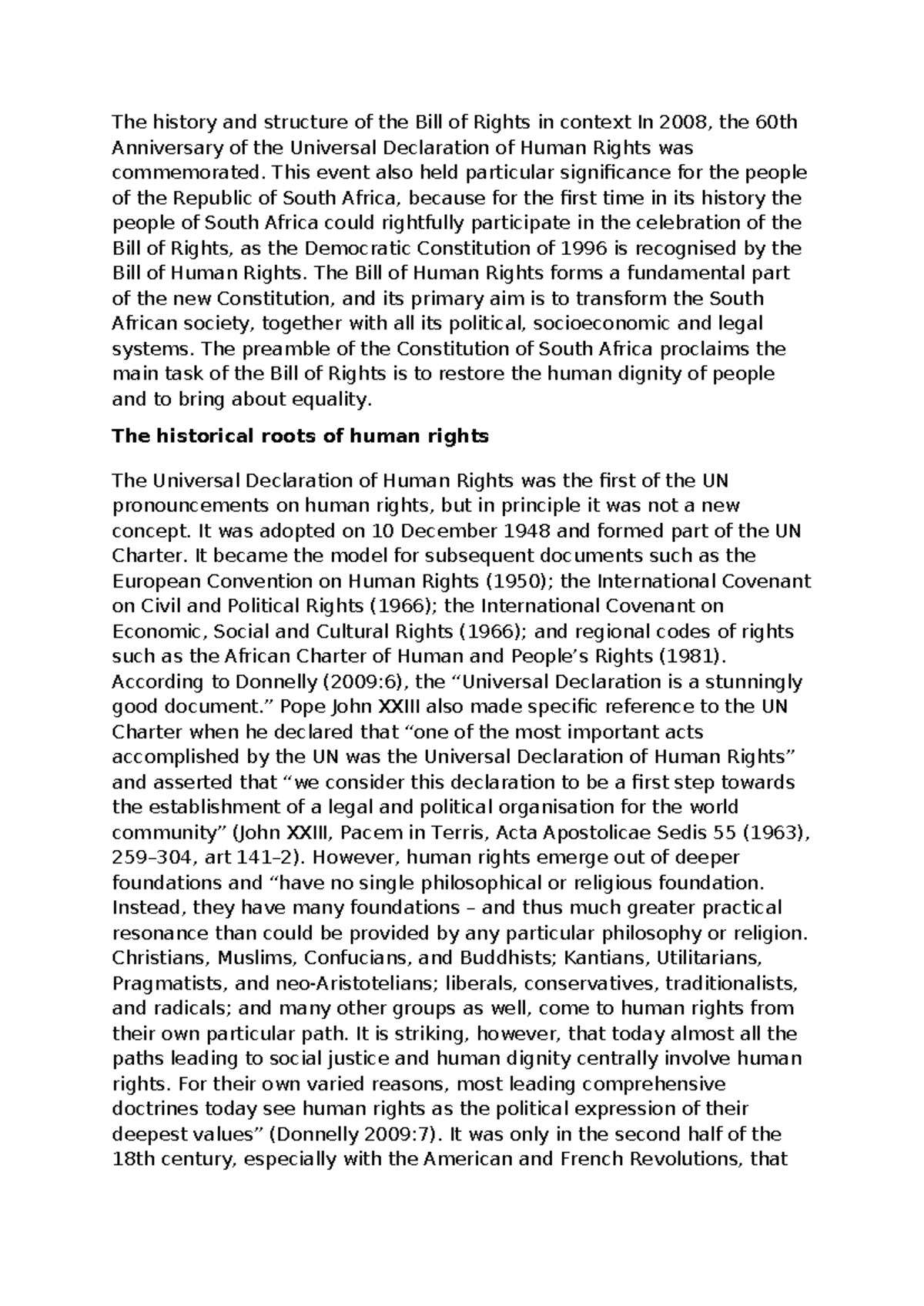 Final Exam Study Guide for Course XYZ: Bill of Rights Overview - Studocu