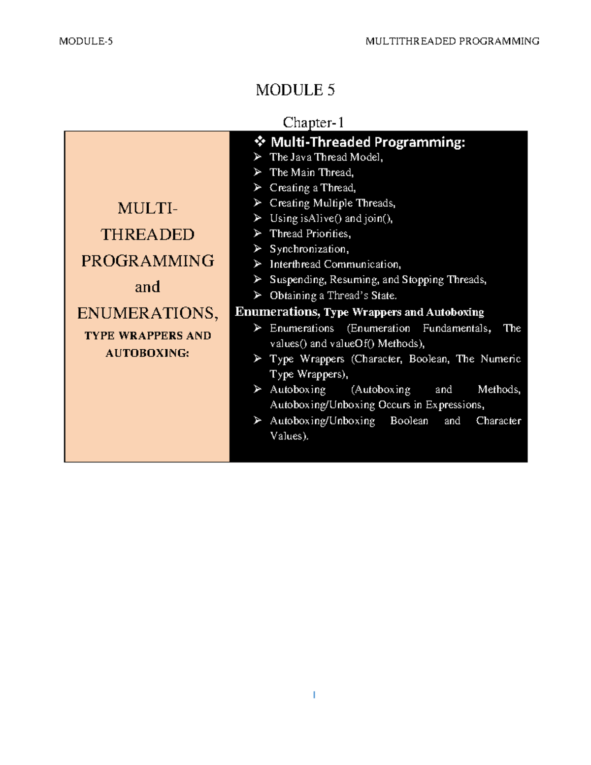 JAVA (maam) Module 5 java A - MODULE 5 Chapter- MULTI- THREADED ...